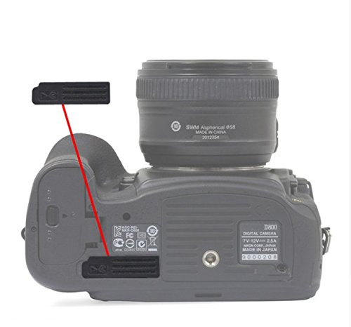 Replacement Camera Back Cover Bottom Rubber Cover Cap For Nikon D800 D810 D800E Camera Terminal Cover Rubber Cap Lid (D800)
