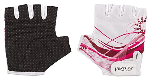 Ventura Children's Non-Slip Knob Gloves (Small, White/Pink)