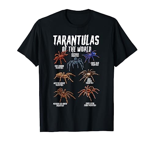 Tarantulas Animals of the World Spider Science Arachnologist T-Shirt