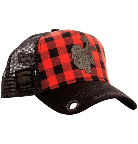 Red Monkey Buffalo Logo Black/Red RM1479 New Unisex Limited Fashion Trucker Cap Hat