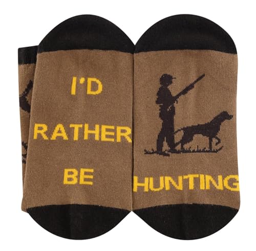 Inmeilifus Funny Socks Christmas Stocking Stuffers Novelty Gifts Retired Hunting Fishing Golf Socks for Men, Women