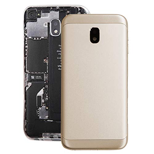 YLSXB AYSMG Back Cover for Galaxy J3 (2017), J3 Pro (2017), J330F/DS, J330G/DS(Black) (Color : Gold)