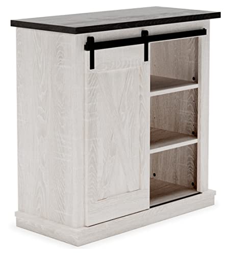 Signature Design by Ashley Dorrinson Farmhouse Accent Cabinet, Whitewash