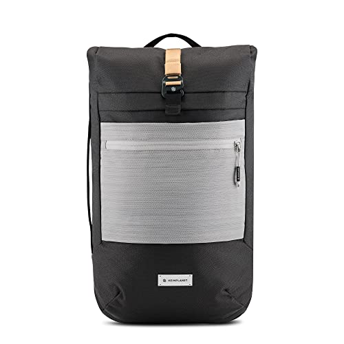 HEIMPLANET Original | HPT Carry Essentials - COMMUTER PACK 18L | Roll-Top Backpack with 15' Laptop compartment and side quick access | Supports 1% for The Planet (Castlerock/light grey)