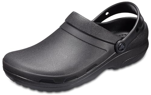 Crocs Unisex Men's and Women's Specialist II Clog | Work Shoes, Black, US 13 Women/11 Men