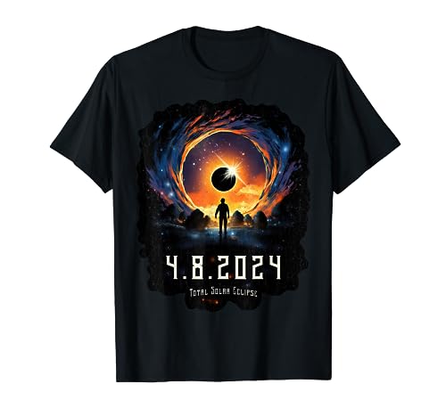 2024 Total Solar Eclipse Seen From Below – 4/8/2024 April 8 T-Shirt