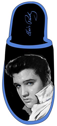 Midsouth Products Elvis Presley Slippers with Black and White Photo