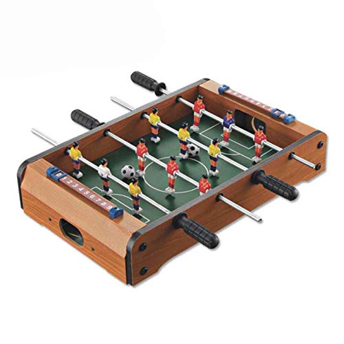 14' Foosball Table, Wooden Soccer Game Tabletop for Kids Educational Toy, Mini Indoor Table Soccer Set for Game Rooms, Parties, Family Night
