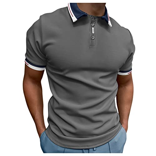 Vickyleb Men's Slim-Fit Tech Stretch Polo Shirt Golf Shirts for Men Big and Tall mingwangseo qq&