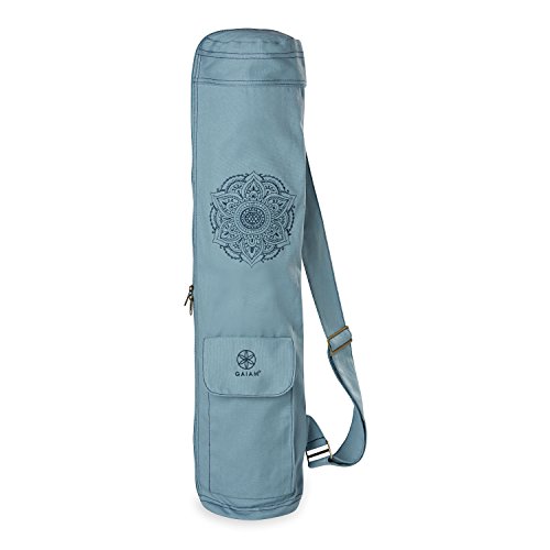 Gaiam Embroidered Cargo Yoga Mat Bag, Niagara, 30' L x 6' Diameter