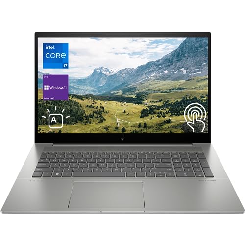 HP 2023 Newest Envy Laptop, 17.3' FHD Touchscreen, 13th Gen Intel Core i7-13700H Processor, 64GB RAM, 2TB PCIe SSD, Webcam, HDMI, Backlit KB, SD Card Reader, Wi-Fi 6, Windows 11 Pro, Grey