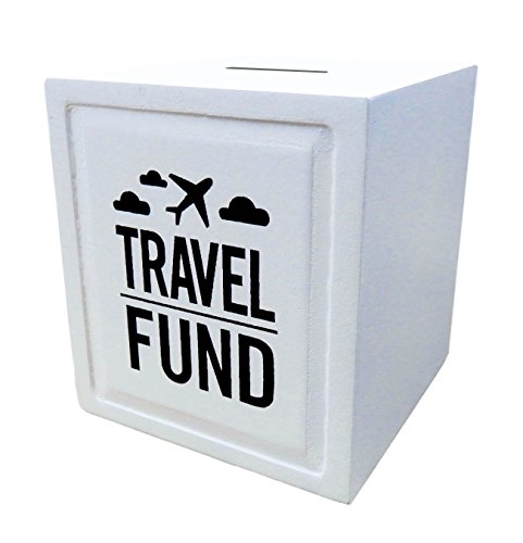 Travel Fund Piggy Bank - Wedding and Travel Gift Ideas - Money Box - House Warming and Retirement Gifts for Travelers