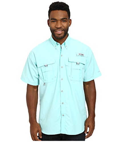 Columbia Men's Bahama II Short Sleeve Shirt,GULF STREAM,X-Large