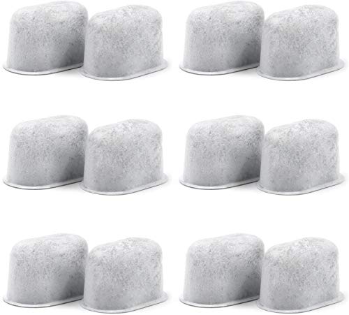 12 Pack Cuisinart Compatible Coffee Filter Replacement by Possiave - Charcoal Water Filter for Cuisinart - Fits all Cuisinart Coffee Machines