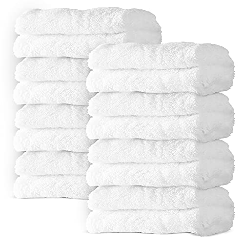 8 Pack Large Burp Cloths for Baby - 20' by 10' Ultra Absorbent Burping Cloth, Washcloths, Newborn Towel - Milk Spit Up Rags Burp Clothes for Unisex, Boy, Girl (White)