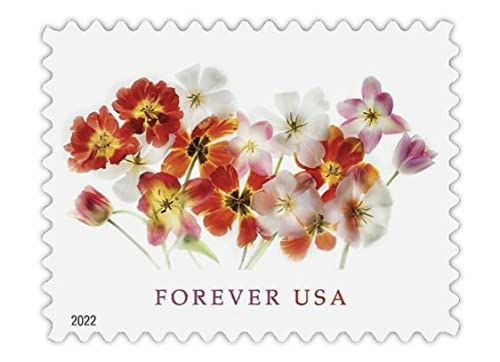 USPS Tulips (Sheet of 20) Postage Forever Stamps Beauty Flowers Garden Love 2022 Scott #5681