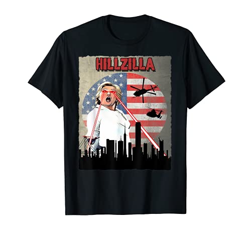 Funny Vintage Hillzilla Anti Hillary Clinton Gift T shirt