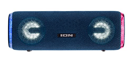 ION Audio Slam Jam - IPX7 Waterproof Bluetooth Speaker with Microphone, Rechargeable Battery, 15 Drum Sounds, Aux Input and USB Charge Port, midnight blue