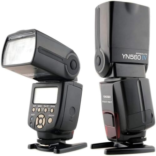YONGNUO YN560 IV Wireless Flash Speedlite, Master + Slave Flash + Built-in Trigger System, for Canon Nikon Pentax Olympus Fujifilm Panasonic Digital Cameras