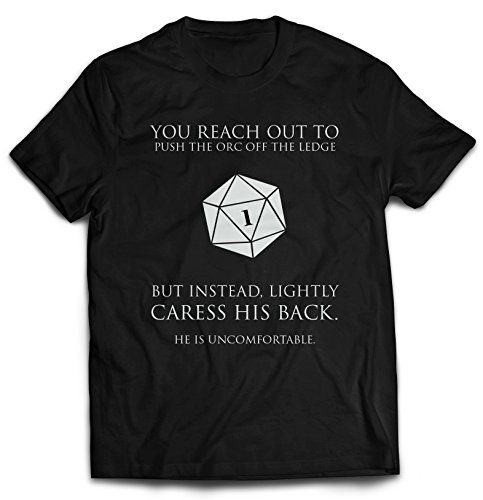 Men's Dungeons and Dragons T-Shirt (X-Large, Black)