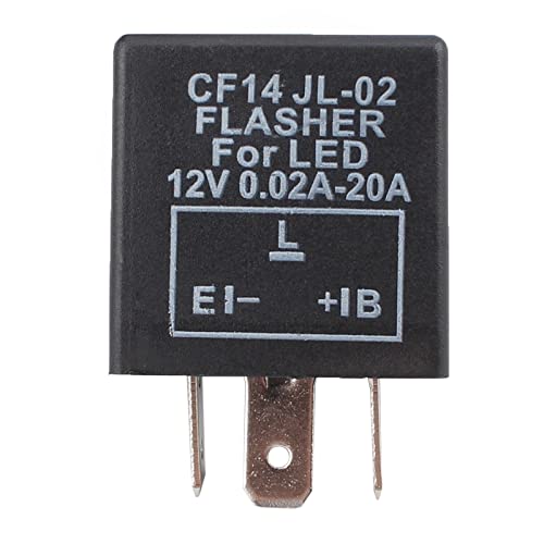 AUTOKAY 3 Pin CF14 EP35 Electronic Flasher Relay Fits for Car Vehicle LED Turn Signal Light Bulbs Hyper Blink Flash Fix