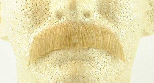 Basic Character Moustache BLONDE - 100% Human Hair - Spirit Gum Included - no. 2015 - REALISTIC!