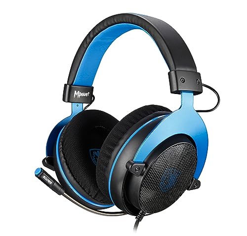 SADES MPOWER Stereo Gaming Headset SA-723 for PS4, PC, Mobile, Noise Cancelling Over Ear Headphones with Retractable and Flexible Mic