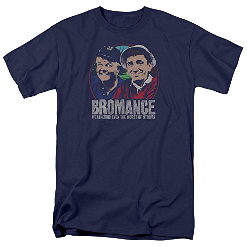 LOGOVISION Gilligans Island Stormy Bromance Unisex Adult T Shirt (Medium) Navy