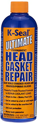 K-Seal ST3501 Pour and Go Head Gasket Sealer, 16oz, Permanent Repair for Blown Head Gaskets, Cracked Heads and Blocks