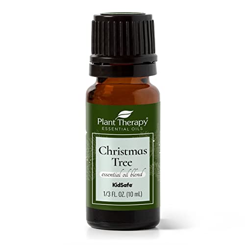 Plant Therapy Christmas Tree Holiday Essential Oil Blend 100% Pure, Undiluted, Natural, Therapeutic Grade 10 mL (1/3 oz)