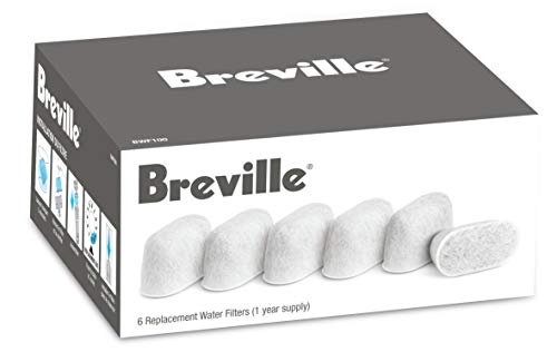 Breville Charcoal Filters, 6 pack, for use with the Breville Barista Pro (BES878), Breville Barista Express (BES870), and Breville Infuser (BES840) Espresso Machines