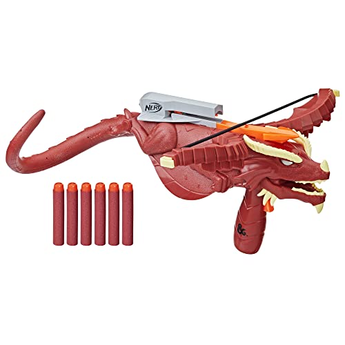 NERF Dungeons & Dragons Themberchaud Dart Crossbow, 6 Elite Darts, D&D Outdoor Games, Blaster Toys, Ages 8 & Up