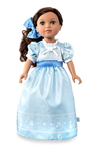 Little Adventures Wendy Doll Dress with Bow - Doll Not Included - Machine Washable Child Pretend Play and Party Doll Clothes with No Glitter