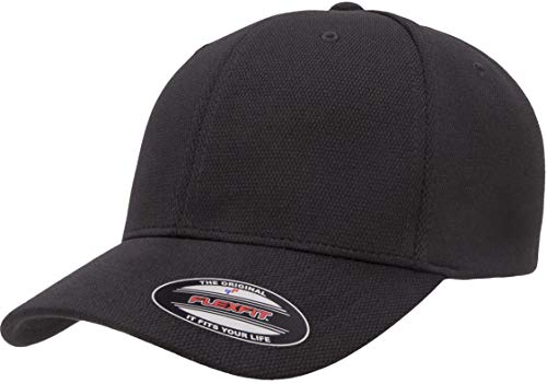 Flexfit Men's Cool & Dry Baseball Cap, Black, Large-X-Large