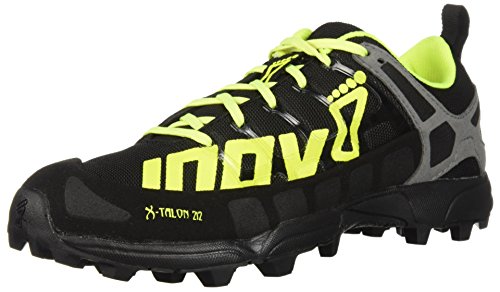 Inov-8 Men's X-Talon 212 Trail Running Shoe, Black/neon Yellow/Grey, 4 C US