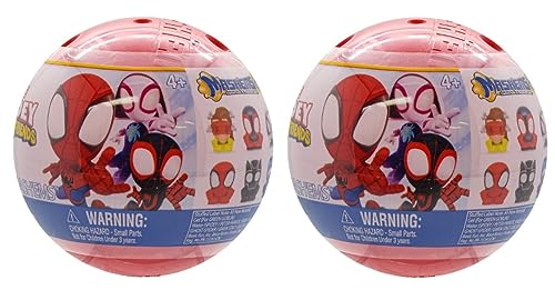 Mash'ems 2 Spidey and his Amazing Friends - Series 1 - Styles May Vary Set of 2 Blind Balls Mashems Mash EMS