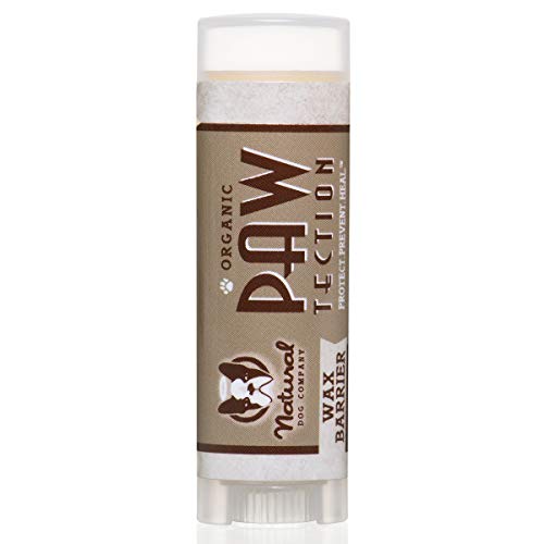 Natural Dog Company PawTection Dog Paw Balm, Protects Paws from Hot Surfaces, Sand, Salt, & Snow, Organic, All Natural Ingredients (0.15 oz Trial Stick)