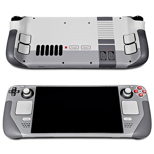 Steam Deck Skin, NES Edition, Full Wrapping Matte Vinyl Skin for Steam Deck (Designed by POP SKIN), Compatible with Both Steam Deck LCD Version and OLED Version.