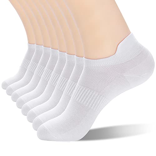 ATBITER Ankle Socks Womens and Men 8/6Pairs Thin Athletic Running Low Cut No Show Socks With Heel Tab