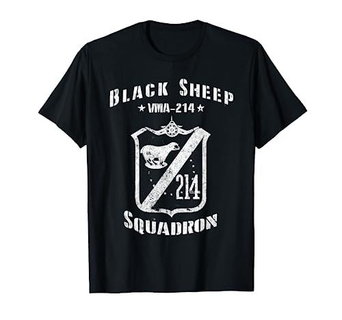 Black Sheep Squadron VMA-214 WWII Vintage T-Shirt