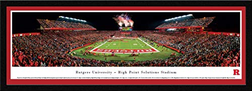 Rutgers Football - 42x15.5-inch Panoramic Select Framed Picture with Mat