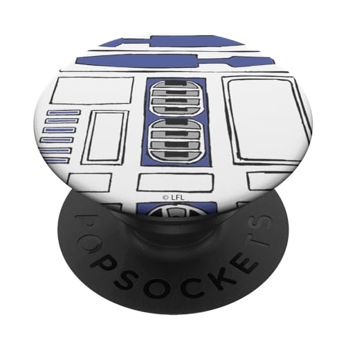 Star Wars R2D2 Little Body Simple Sketch PopSockets Standard PopGrip