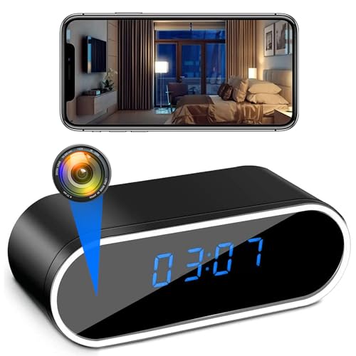 SAMMICINCO Hidden Camera Spy Camera HD 1080P WiFi Camera with Night Vision Motion Detection Small Surveillance Security Nanny Cams with Video Indoor/Home/Office