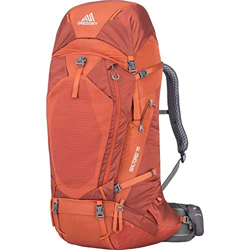 Gregory Mountain Products Men's Baltoro 75 Backpacking Pack , Ferrous Orange, Small