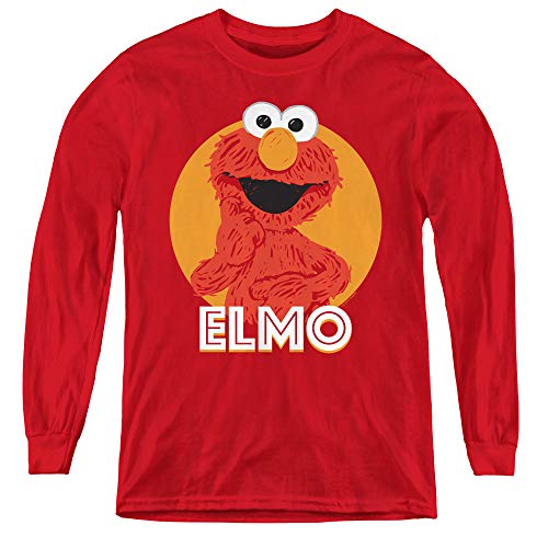 Sesame Street Youth Long Sleeve T Shirt, Medium Red