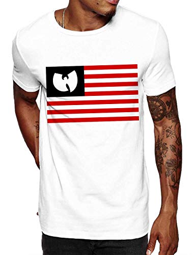 Swag Point Men’s Graphic T Shirts – 100% Cotton Casual Streetwear Hipster Hip Hop Tshirts Short Sleeve Print Tops W Flag L