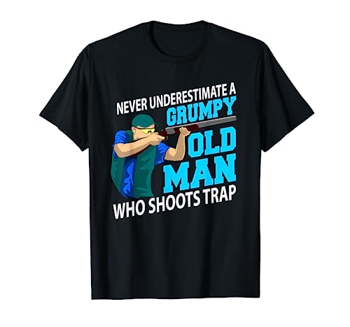 Clay Pigeon Trap Shooting Flying Grandfather T-Shirt