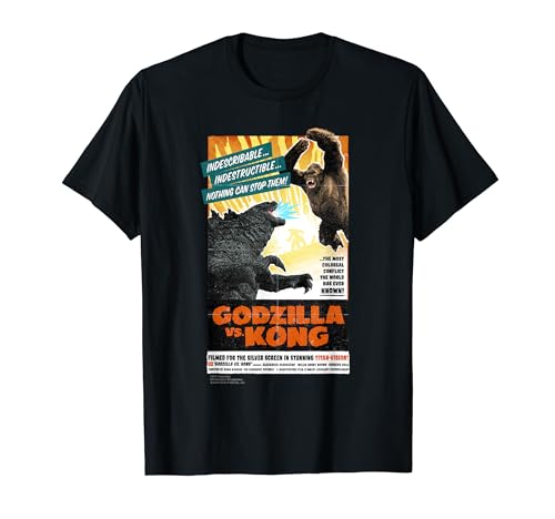 Godzilla vs Kong - Titan-Vision Retro Poster T-Shirt