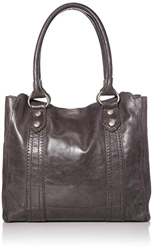 Frye womens Melissa Leather Handbag Tote Bag, Carbon, One Size US