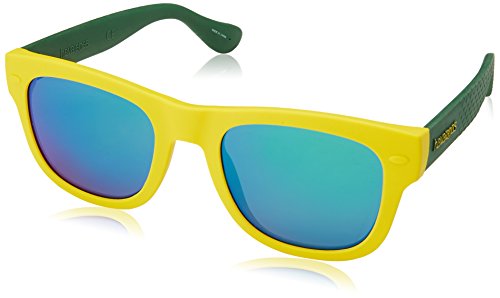 Havaianas Sunglasses Paraty Square Sunglasses, YLLW GRN, 50 mm